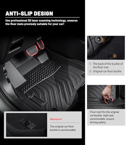 Car Floor Mats Replacement for Chevrolet Cruze 2016-2019 (Not Fit 2016 Cruze Limited) Heavy Duty Liner Custom Fit All Weather Waterproof Coverage Carpets Accessories for Dad - size: Floor Mats for Cruze 2016-2019