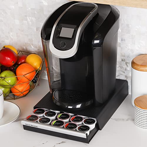 Mind Reader Single Serve Coffee Pod Drawer, 30 Pod Capacity, Countertop Organizer, 10.5"L x 12.75"W x 2.5"H, Black - color: Black, size: 30 Pod Capacity, 10.5"L x 12.75"W x 2.5"H