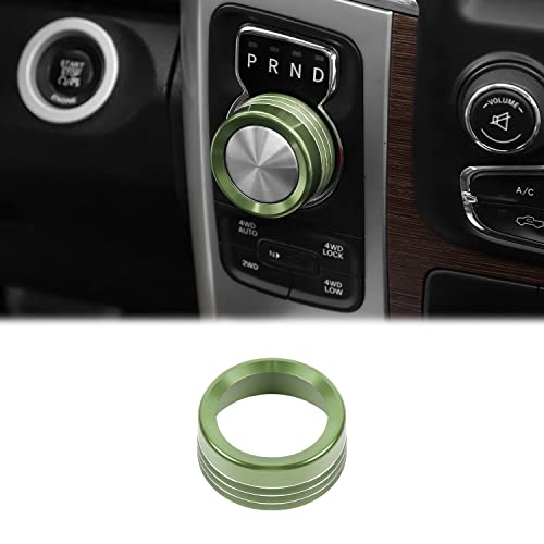 Voodonala for Dodge RAM Aluminum Gear Shift Shifter Switch Transmission Gear Selector Shift Lever Gearstick Knob Coverfor 2013-2017 Dodge RAM Interior Accessories,Green 1pc - color: Green, size: 13-17Gear Shift