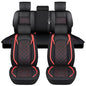 Nilight Car Seat Covers Custom Fit 2009-2024 F150 Super Crew and 2017-2024 F250 F350 F450 Crew Cab Waterproof Faux Leather Cushion for Pickup Truck (Full Set, 2 Front and 3 Rear Seats) - color: Full Sets 5 Seat, style: Ford 2009-2024