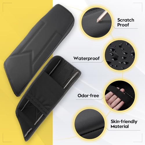 FIILINES Center Console Cover for Toyota Camry 2018-2024 Armrest Cover Pad with Hidden Pockets, Anti-Scratch Cushion Protector Camry Accessories - size: For Toyota Camry 2018-2024