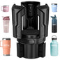 Cup Holder Expander (Adjustable Holder & Base, Auto-Fit Hold, One Button Open), Car Cup Holder Expander for Yeti, Hydro Flask, Nalgene, Owala, Bottles in 2.6"- 4.8" (Black, 1 Pack) - color: Black, size: 1 Pack