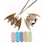 New Bat Aromatherapy Car Decoration Clip Car Air Vent Decorative Fragrance Bat Rearview Mirror Pendant Holidays And Festivals Pendant (Gold Bat & Gold Bat Pendant) - size: Gold Bat & Gold Bat Pendant