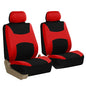 TLH Light & Breezy Flat Cloth Seat Covers Front, Airbag Compatible-Universal Fit for Cars, Auto, Trucks, SUV (Red) - color: Red