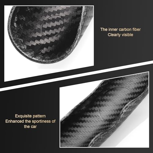 3PCS Steering Wheel Cover, Carbon Fiber Anti-Skid Steering Wheel protection, Car Steering Wheel Cover for Men/Women, Segmented & Wavy Design, Universal Car Interior Accessories (Black)