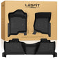 LASFIT Floor Mats 2007-2013 for Chevy Silverado/GMC Sierra 1500, 2007-2014 2500 HD 3500 HD, Gasoline only, Crew Cab, 1st Row Bucket Seat, All Weather TPE Custom Fit Car Floor Mats (2007 Only New Body) - size: Mats for 1500/2500HD/3500HD Crew Cab 2007-2013
