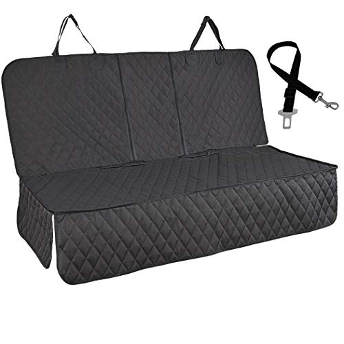 Honest Dog Car Seat Covers, Dog seat Cover with Side Flap for Cars, Trucks, and Suv's - Waterproof & Nonslip Pet Seat Cover for Backseat - color: Black, size: X-Large
