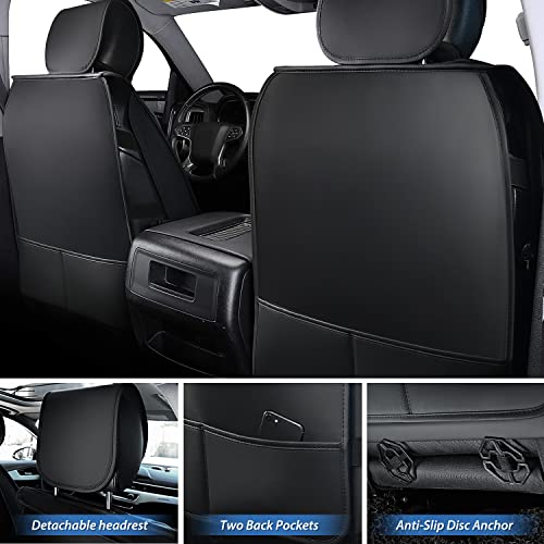 Nilight Car Seat Covers Custom Fit 2009-2024 Ram 1500 and 2010-2024 2500 3500 Crew Cabs Mega Cab Waterproof Faux Leather Cushion for Pickup Truck (Full Set, 2 Front and 3 Rear Seats) - color: Full Sets 5 Seat, style: Dodge Ram 2009-2024