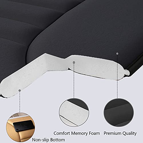 Big Ant Car Seat Cushion Pad Memory Foam Seat Cushion,Pain Relief Cushion Comfort Seat Protector for Car Office Home Use,Black 1PC