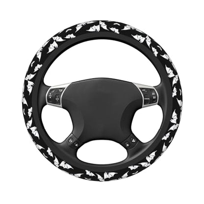Halloween Bats Car Steering Wheel Cover Universal 15 Inches Anti-Slip Breathable Sweat Absorption Neoprene Car Accessories - color: Halloween Bats