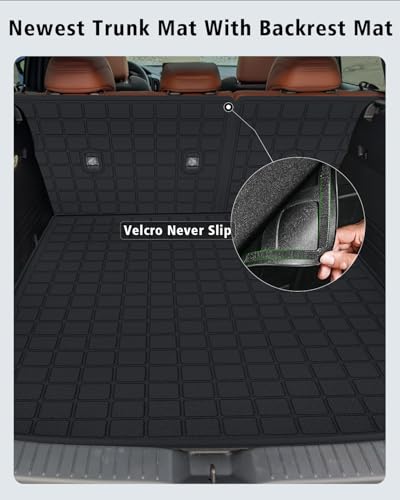 Floor Mats for Mazda CX-50 Hybrid 2025-2026 & Cargo Liners & Backrest Mat All Weather TPE Rubber Trunk Mat Back Seat Protector Full Set for CX50 2025 Plug-in Hybrid Accessories, Black - size: For Mazda CX-50 Hybrid 2025-2026