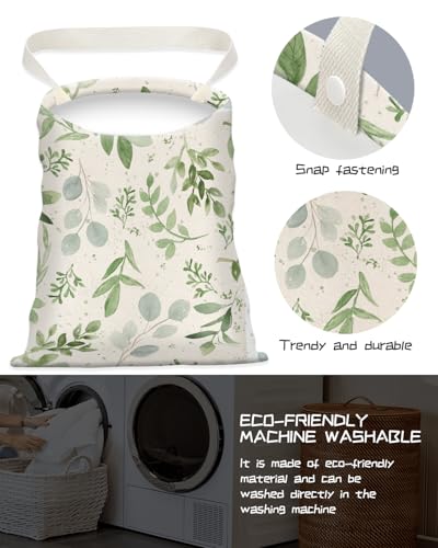 Car Trash Can, Seat Back Hanging Car Trash Bag, Cute Canvas Car Garbage Bag, Essential Car Trash Bin Car Organizers Green Leaf Floral - color: Green Leaf Floral