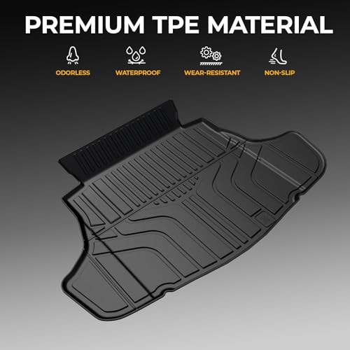 Cargo Mat for 2025-2026 Toyota Camry, Full Coverage All Weather Trunk Cargo Liner with Backrest Protectors for Camry Accessories
