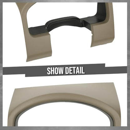 ALLGOOD Dashboard Instrument Cluster Cover Panel Dash Bezel Trim, Compatible with Ford F150 2004-2008, Beige - color: Beige