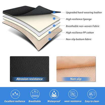 Nilight Car Seat Covers Custom Fit 2009-2024 Ram 1500 and 2010-2024 2500 3500 Waterproof Wear-Resistant Faux Leather Anti Slip Cushion Set (2PCS Front Seats Cover) - color: Front Sets 2 Seat, style: Dodge Ram 2009-2024