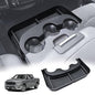 Cup Holder Center Console Organizer Compatible with 2013-2024 Dodge RAM(1500/1500 Classic/2500/3500) Accessories, Front Console Storage Box Tray [Only fit Jump Seat with 3 Cup Holders]