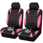 CAR PASS Waterproof Car Seat Covers Front Seats Only with 5mm Composite EVA, Neoprene Car Seat Cover Separate Headrest Cover, Quick Setup Universal Fit for Car SUV Trucks,Airbag Compatible Black Pink - color: Pink Black Front