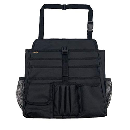ECWKVN Car Front Seat Organizer with Dedicated Tablet/Laptop Storage, Vehicle Storage Organizer with Cup Holder-Adjustable Strap, Hardened Buckles, Car Seat Organizer Law Enforcement