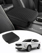 Shademax Custom Fit for Center Console Cover Acura MDX 2022 2023 2024 2025 2026 Accessories Armrest Cover Center Console Pad PU Leather Armrest Seat Box Cover Protector Anti-Scratch Black - size: Size for Acura MDX 2021-2026