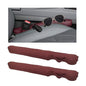 2PCS Leather Car Seat Gap Filler, No-Drop Seat Side Gap Plug Crevice Blocker with Securing Strap, Elastic Filler Block The Gap Between Seats & Console for Truck SUV Sedan (Wine Red) - color: Wine Red