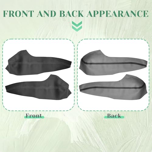 2PCS Front Door Panel Armrest Cover Replacement Compatible with Hyundai Tucson 2022-2024 Left and Right Leather Arm Rest Replaced Skin Upholstery Black (Only Leather Part)