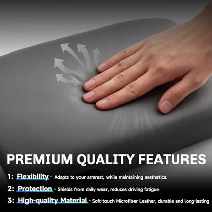 SXCY for 2025 2026 Toyota Prius Armrest Cover for 2025 2026 Toyota Prius Accessories 2026 Prius Center Console Cover 2026 Prius Middle Console Cover (Thin Cover) - color: 2023-2026 Prius Thin Leather Cover