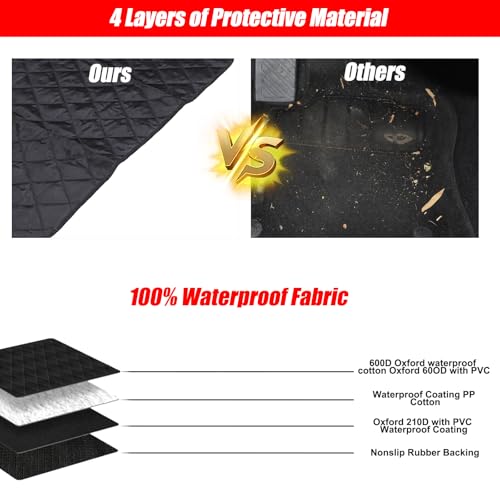 Yinanlutos Pet Dogs Trunk Cargo Liner Compatible with Subaru Crosstrek 2024 2025+ Waterproof Non-Slip Pet Cover Dogs Seat Mat Car Trunk Protector Accessories