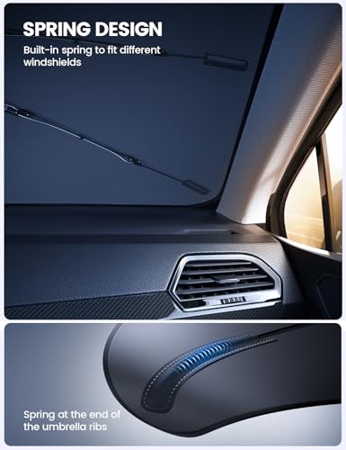 Car Windshield Sunshade Umbrella for RAV4 - Lamicall 2026 Foldable Car Windshield Sun Shade Cover, 5 Layers UV Block Coating, Front Window Heat Insulation Protection, for RAV 4 (2019-2025) Windshield - size: Toyota RAV4 (2019-2025)