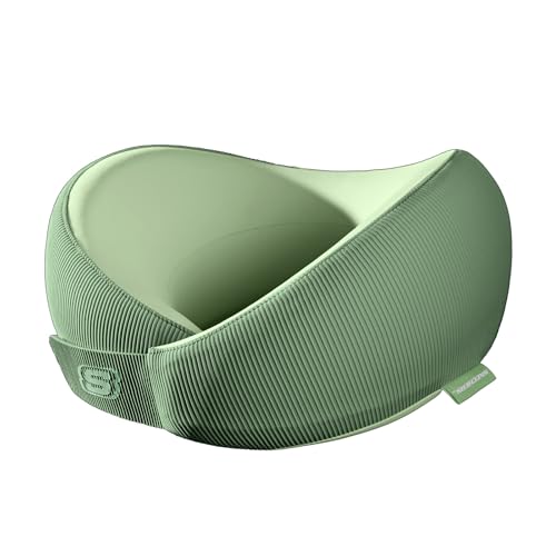 Skechers Women's Memory Foam Neck Pillow, Comfortable & Breathable Travel Pillow,Neck Pillow Airplane for Travel, Car Rides, Home, and Office Use, Ergonomic Design for Men and Women,Green - color: Green