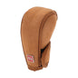 1 Pc Gear Shift Knob Cover Decoration Stick Shifting Handle Protector 12x4.5cm/4.72"x1.77" Brown Faux Leather