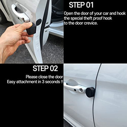 Scratch Defense Mini 2Pcs Car Door Ding Protector Removable Magnetic Car Door Edge Guard Dent Prevent Car Edge Anti Scratch Protector Guards Door Protection Side Door Guards for Cars