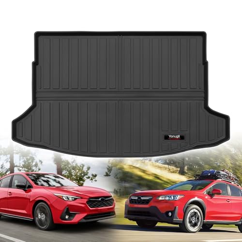 Custom for 2018-2023 Subaru Crosstrek & 2017-2023 Impreza Cargo Mats Trunk Liner All Weather TPE Protection Mat Accessories (for 2018-2023 Subaru Crosstrek/Impreza) - color: for 2018-2023 Subaru Crosstrek/Impreza