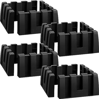 4 Pack Car Trunk Organizer Blocks for Back of SUV Multipurpose Car Storage Organizer Blocks Trunk Divider Available to Wool Carpet for Truck SUV Van Cargo