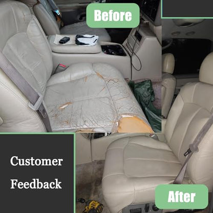Priprilod Driver Side Bottom Seat Cover & Foam Cushion Replacement Light Tan #522/922 Compatible with Chevy Tahoe/Suburban 1500 2500 1999 2000 2001 2002 | Faux Leather | Fits Heated & Non-Heated Seats - color: Tan