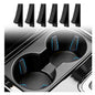 6PCS Car Cup Holder Insert Silicone,Anti-Shake Curve Car Coasters Cupholder Stabilizer for Holding Cups/Bottles,Universal Self-Adhesive Cupholder Insert for Cars/SUVs/Trucks