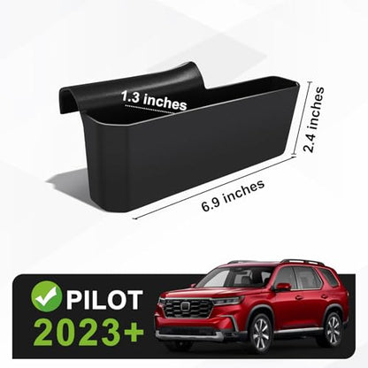 Muslogy for 2026 2025 2024 2023 Pilot Center Console Shifter Storage Box ABS Material Console Side Organizer Left & Right Set Compatible with Honda Pilot 2023-2026 - size: Shifter Storage Box left & right