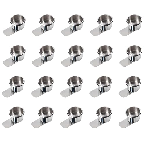 GSE Games & Sports Expert Stainless Steel Cup Holder, Drop-in Cup Holder for Casino Poker Tables, Work Desks, Boats, RVs, Cards & Trucks (Slide Under) - color: Jumbo, style: 20-Pack
