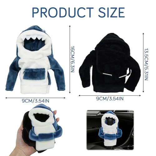 Gear Stick Sweater Shift Knob Hoodie and Cover Set, Shifter Protector and Sweater for Automotive Interior, Funny Car Gear Stick Cover for Vehicle, Universal Accessory for Most Cars