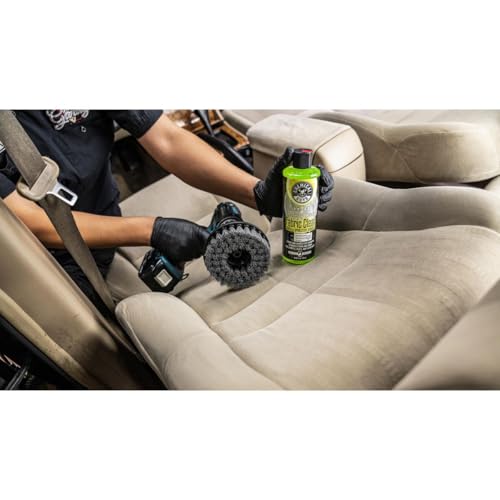 Chemical Guys ACC506 Light Duty Spinner Multi-Surface Drill Brush Attachment (Fits Any Standard Drill - Power Scrubber Removes Stains & Gently Cleans Upholstery, Fabric and Carpet), Gray - style: Light Duty