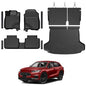 Floor Mats for Honda HR-V 2023-2026, All Weather Floor Mats Trunk Cargo Liner with Backrest Protectors and Door Sill Guards Accessories, Full Coverage Set - style: For Honda HR-V | 2023-2026