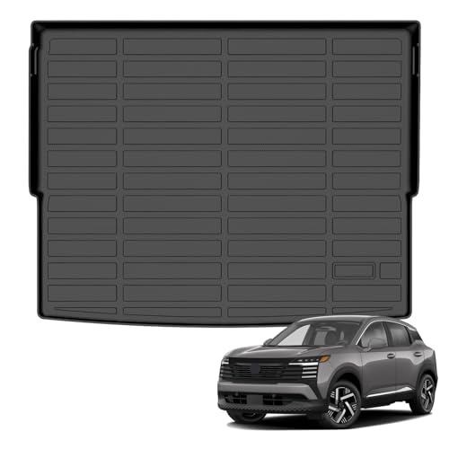 Auxko All Weather Cargo Mat Fit for Nissan Kicks 2026 2025 TPE Cargo Liner Accessories All Season Odorless Anti-Slip Trunk Mat Cargo Mat for Nissan Kicks 2026 2025 Black - size: 3) kicks|2025-2026|cargo mat