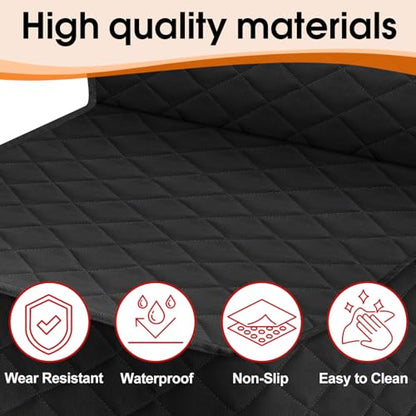 Front Dog Seat Cover, Waterproof Car Seat Covers for Dogs Nonslip Scratch-Proof Dog Seat Cover Front Seat Cover for SUV, Trucks & Cars - S, Black - size: Small (1-Pack)