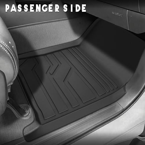 KARPAL Floor Mats Fit for Toyota Tundra 2014-2021 (Only for CrewMax Cab), Custom Fit All Weather TPE Floor Liners, 1st & 2nd Row, Tundra SR/SR5/TRD PRO/Limited Accessories - style: 2014-2021 | For Toyota Tundra CrewMax Cab | 1st & 2nd Row
