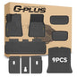G-PLUS Floor Mats & Cargo Liner Compatible with Tesla Model Y 2020 2021 2022 2023 2024 5-SEAT (NOT for 7-SEAT) TPE All Weather Custom Fit Cargo Trunk Backrest Liners 1st & 2nd & 3rd Row,9PCS Black - size: 2020-2024|Fit Tesla Model Y|9PCS