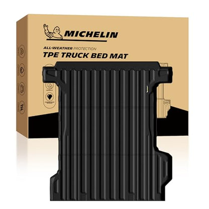 MICHELIN Truck Bed Mat for 2024-2026 Chevy Silverado EV RST/Trail Boss & GMC Sierra EV Denali/AT4 Only, All-Weather Truck Bed Liner, Custom Fit, Durable TPE Bedliner, Non-Slip - size: 2) Silverado EV/Sierra EV | 24-26 | 5.9 FT