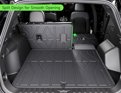 Cargo Trunk Mat with Backrest Mats for 2025 2026 Chevrolet Chevy Equinox/GMC Terrain (Not for Equinox EV),All Weather Protection TPE Heavy Duty Cargo Liner Equinox/Terrain Accessories,Black - size: Chevy Equinox/GMC Terrain 2025 2026