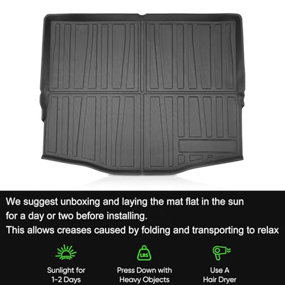 KUST Trunk Cargo Mat for 2020-2026 Ford Escape Accessories, All Weather Cargo Liner Rear Trunk Liner TPE Rubber Raised Edge - size: For 2020-2026 Escape | Trunk Mat