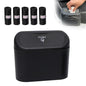 Car Small Trash Can with Lid, Leakproof Mini Car Garbage Can, Waterproof Push Button Easy Empty, Suitable for Desktop Office Bedroom Dorm Home Vehicle with 75 PCS Plastic Trash Bag (Black) - color: Black