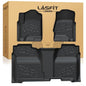 LASFIT Floor Mats 2014-2018 for Chevrolet Chevy Silverado/GMC Sierra 1500 Only Crew Cab, 2015-2019 Silverado/Sierra 2500HD 3500 HD, Only Crew Cab, with Carpet Floor, Only Fit 1st Row Bucket Seating - size: 1500 2500HD 3500HD Crew Cab/Bucket Seat 2014-2018