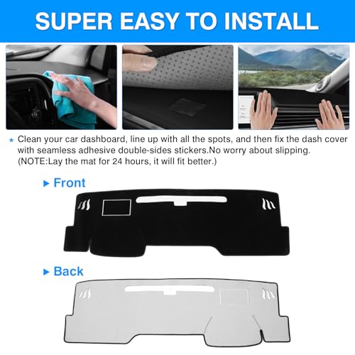 Autorder Dashboard Cover Mat for Toyota Camry 2025 2026 Accessories Dash Cover Upgrade Velvet Dash Mat Sunshade Glare UV Rays Protector(Without HUD) - size: 2025 2026 Toyota Camry